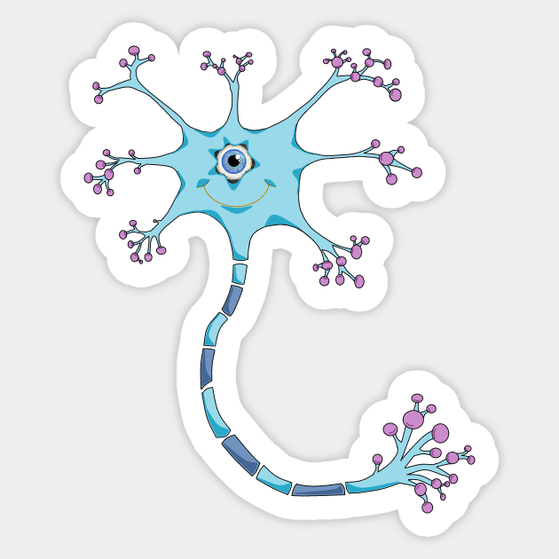 Happy Neuron Sticker by Zenferren